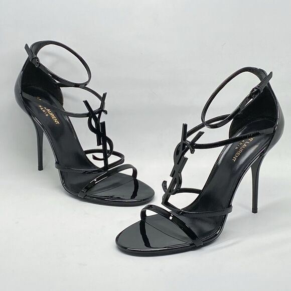 Saint Laurent Cassandra Leather Sandals size 42 - Picture 4 of 16